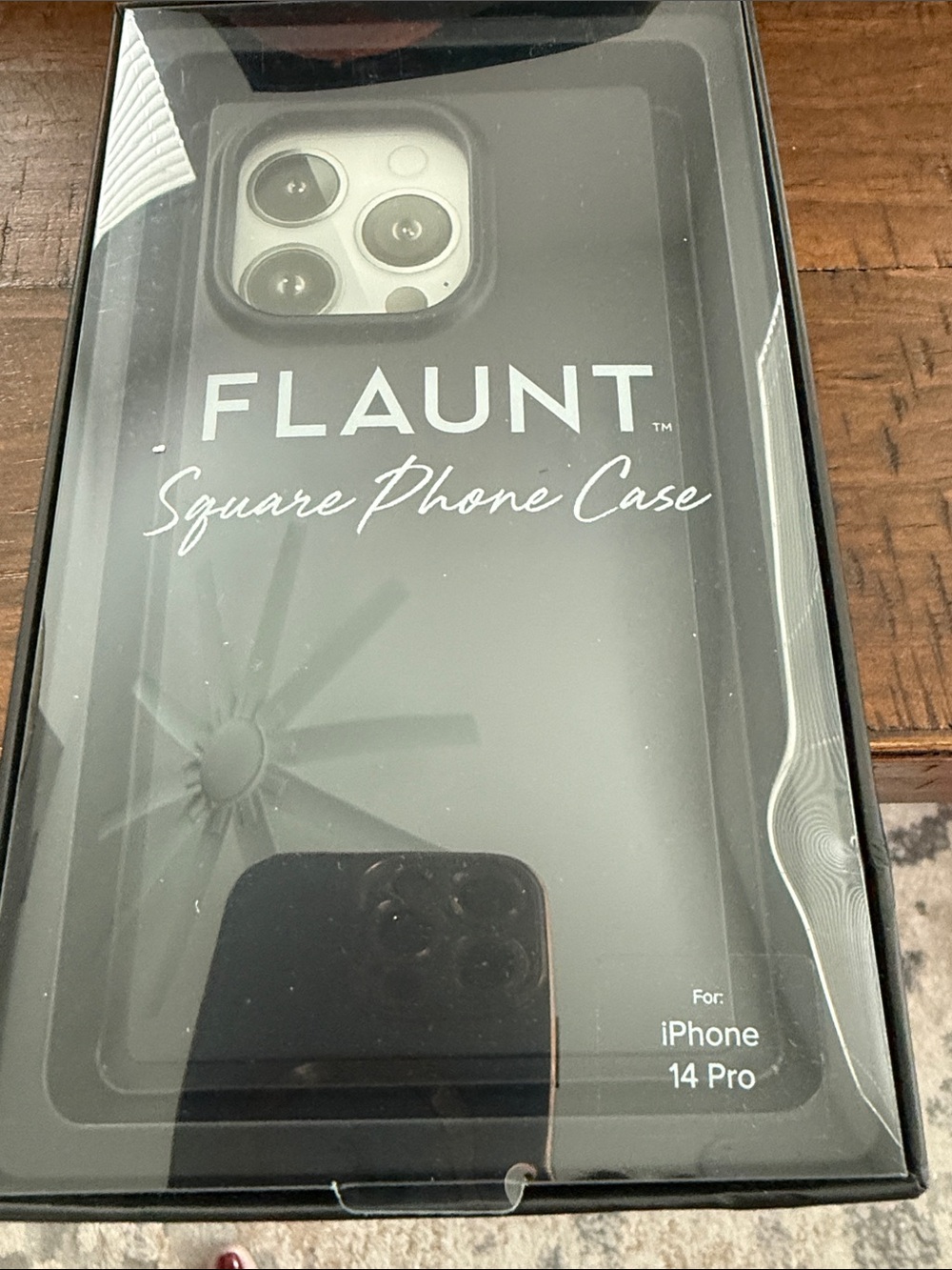 FLAUNT Square Phone Case for iPhone 14 Pro – Black